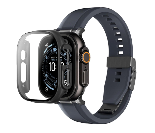 AmazingThing Radix z etui Apple Watch UItra 3 49 mm czarne - 1483854 - zdjęcie